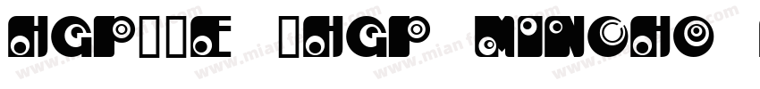 HGP明朝E (HGP Mincho E)字体转换